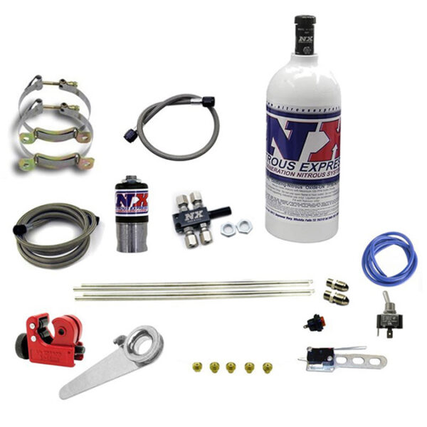 NITROUS EXPRESS Motorcycle 4 Cylinder Dry Nitrous System with 2.5 Pound Bottle