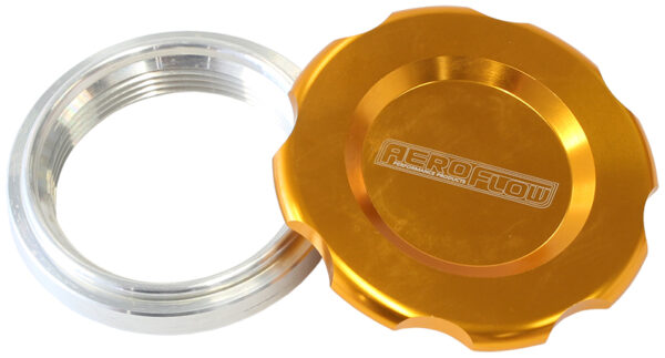 AEROFLOW AF465-40G - Low Profile Billet Aluminium Filler Cap & Bung