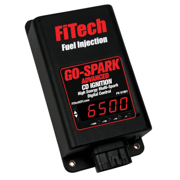 F I Tech Go Spark Advanced C D I / Ignition Box with Rev Limiter - Angled View