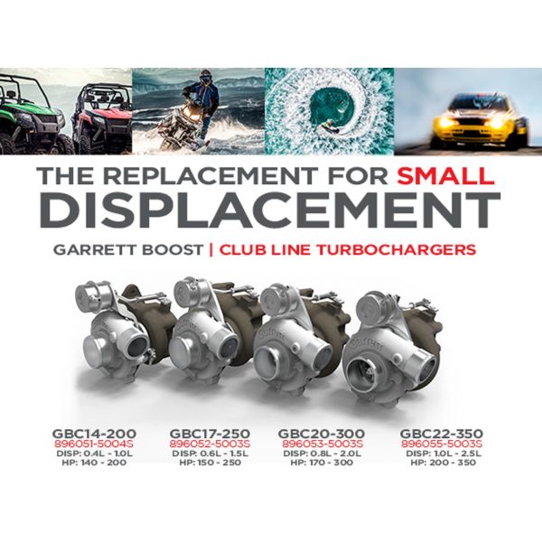 GARRETT Boost Club Line Turbo G B C 20 - 300, H P: 170-300 - Flyer