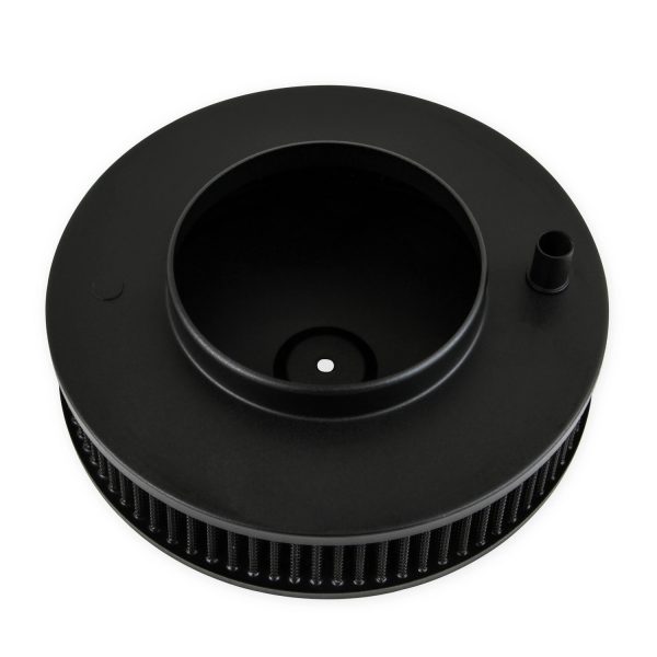 HOLLEY 10 Inch Flat Base Air Cleaner Assembly, Black 2