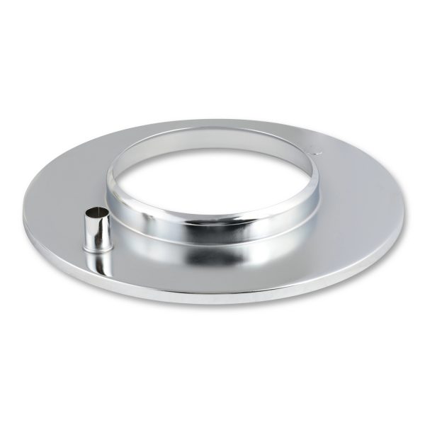 HOLLEY 10 Inch Flat Base Air Cleaner Assembly, Chrome 3