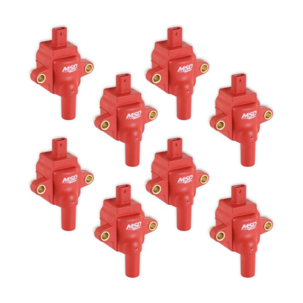 M S D 7.3 Litre Godzilla Ignition Coil, Red, x 8