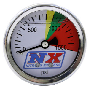 NITROUS EXPRESS Nitrous Pressure Gauge Only, 0 to 1500 P S I