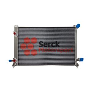 SERCK Performance Aluminium Radiator (with Integral Oil Cooler) for Audi C 5, R S 6 Quattro with 4.2 Litre V8 Engine - Rear View